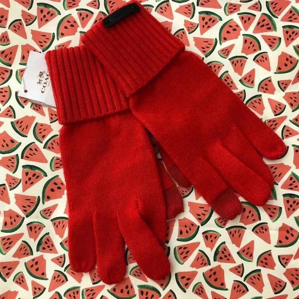 Coach Knit Tech Gloves